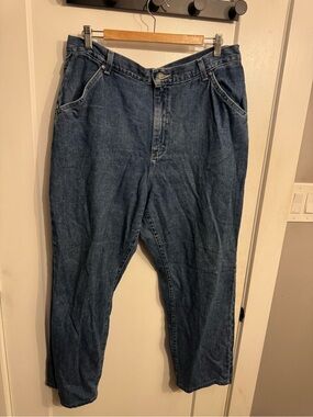 Vintage Riders by Lee Relaxed Dark Blue Denim Jeans (38x32)